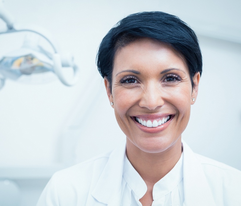 smiling dentist